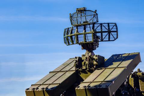 Military machine with radar 