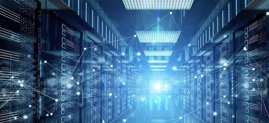 Inside a glowing mainframe, with constellation like patterns overlaid.