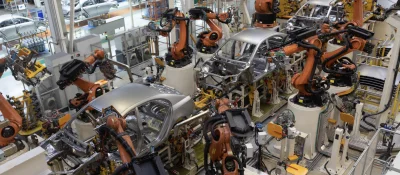 car on assembly line