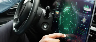 Driving with a touchscreen