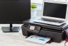 Laptop onto of printer